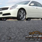 Infiniti with L.A. Wheel Chrome wheels