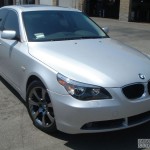 BMW with L.A. Wheel Black Chrome wheels