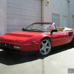 Ferrari with L.A. Wheel Chrome wheels Ferrari with L.A. Wheel Chrome wheels