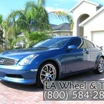 Infiniti with L.A. Wheel Chrome wheels