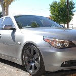 BMW with Custom Gun Metal Gray Powder Coat