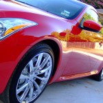 Infiniti with L.A. Wheel and Tire chrome wheels