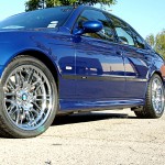 BMW M5 with L.A. Wheel Chrome wheels