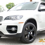BMW X6 with Black Powder Coated wheels