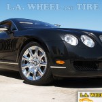 Bentley Continental w/ L.A. Wheel Chrome wheels