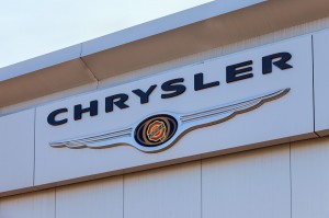Samara, Russia - May 24, 2014: Chrysler Automobile Dealership Si