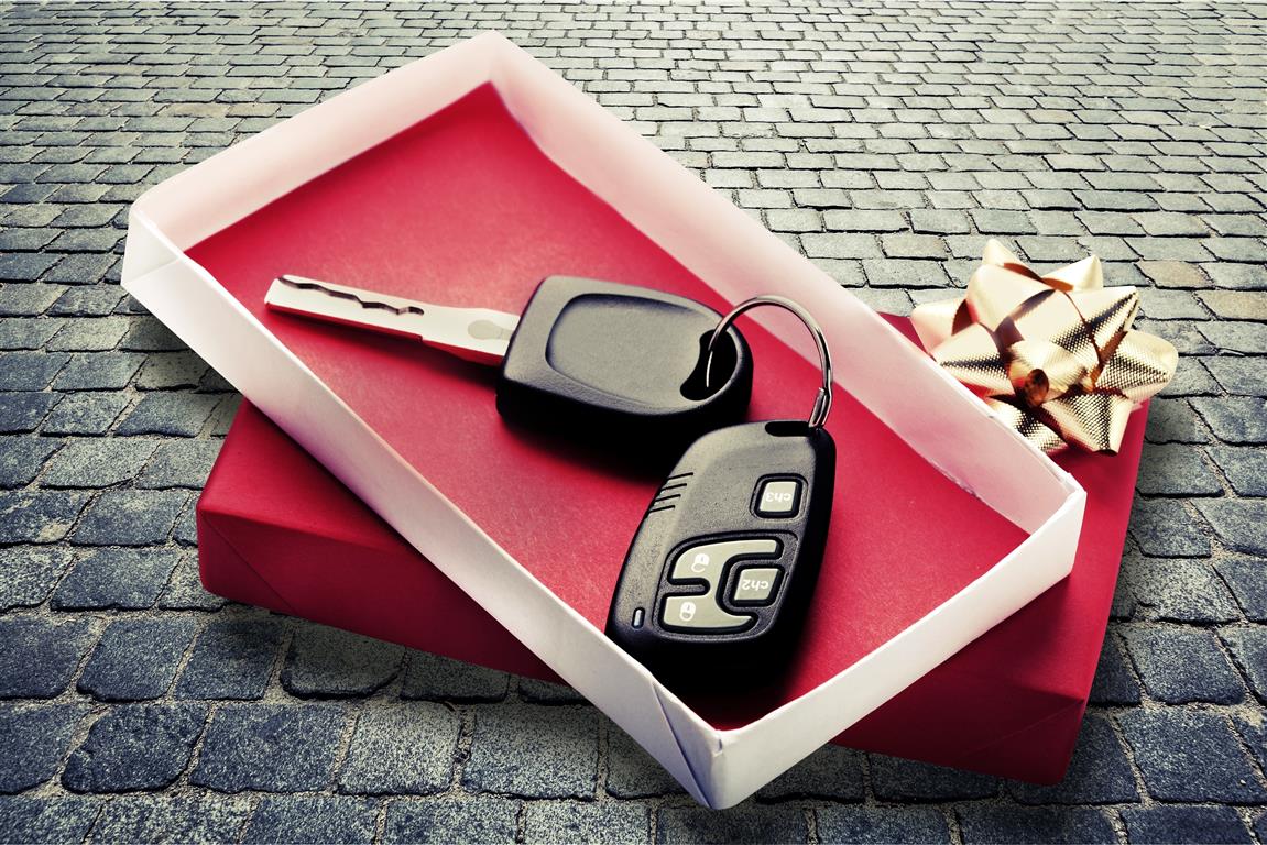 Car Gift New Christmas Key Bow Car Key