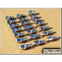 Set of 20 Volkswagen Chrome Lugs 14 x 1.5 (28mm) LB2250