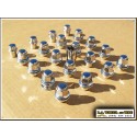 Set of 20 Scion Chrome Lugs 12 x 1.5 Mag Style LN3100