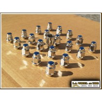Set of 20 Nissan Chrome Lugs 12 x 1.25 Acorn Seat LN3250