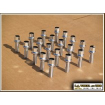 Set of 20 Audi Chrome Lugs 14 x 1.5 (35mm) LB2150