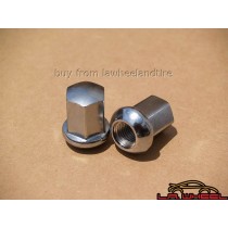 Set of 5 Porsche Chrome Lugs 14 x 1.5 Ball Seat LN3600