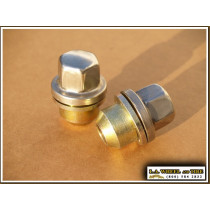 Set of 5 Land Rover Polished Lugs 16 x 1.5 X-Large Mag Style LN3550F