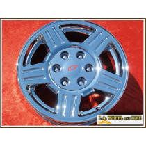 Chevrolet Avalanche / Silverado 1500 / Suburban / Tahoe OEM 17" Set of 4 Chrome Wheels