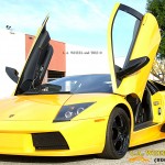 Lamborghini with Black Powder Coated wheels