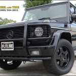 Mercedes GL55 with Custom Black Powder Coat wheels