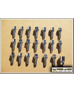Set of 20 BMW Chrome Lugs 12 x 1.5 (28mm) LB2600