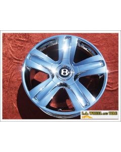 Bentley Continental GT / Flying Spur OEM Forged 19" Set of 4 Chrome Wheels NH1098