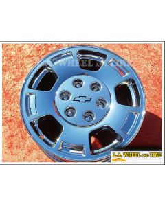 Chevrolet Avalanche / Silverado 1500 / Suburban / Tahoe OEM 17" Set of 4 Chrome Wheels 5299