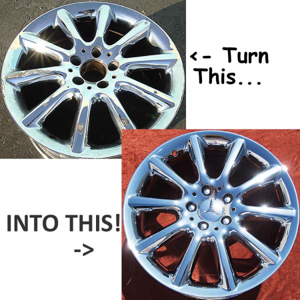 L.A. Wheel and Tire Repairs, Refinishes and Re-chromes Wheels