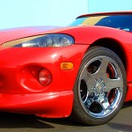 Dodge Viper with L.A. Wheel chrome rims